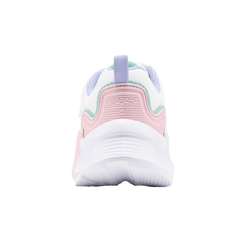 Skechers Детские кроссовки из синтетической кожи и сетки, удобные, универсальные, мягкие, модные, низкие, повседневные, белые 303894L-WMLT