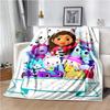 Милая Аниме Гэбби Кукольный домик Одеяло Супер Мягкое Мультяшное kawaii Одеяло для Путешествий Постельное Белье Диван Кровать Одеяло Подарок на День Рождения