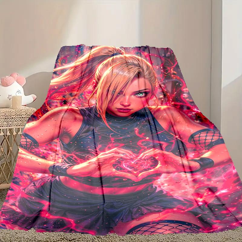 1pc naruto Blanket, Cozy Printed Throw Blanket, A Heartfelt Gift for Your Family and Friends