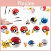 Pokemon Poke Ball Elf Figure Model Toy Pikachu Charmander Litten Rockruff Game Anime Figure