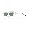 Emporio Armani Pilot Style Sunglasses With Leg Markings Unisex sunglasses Silver OEA2149D-300271