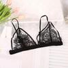 Женский кружевной бюстгальтер без косточек с треугольными чашечками, сетчатые топы без подкладок