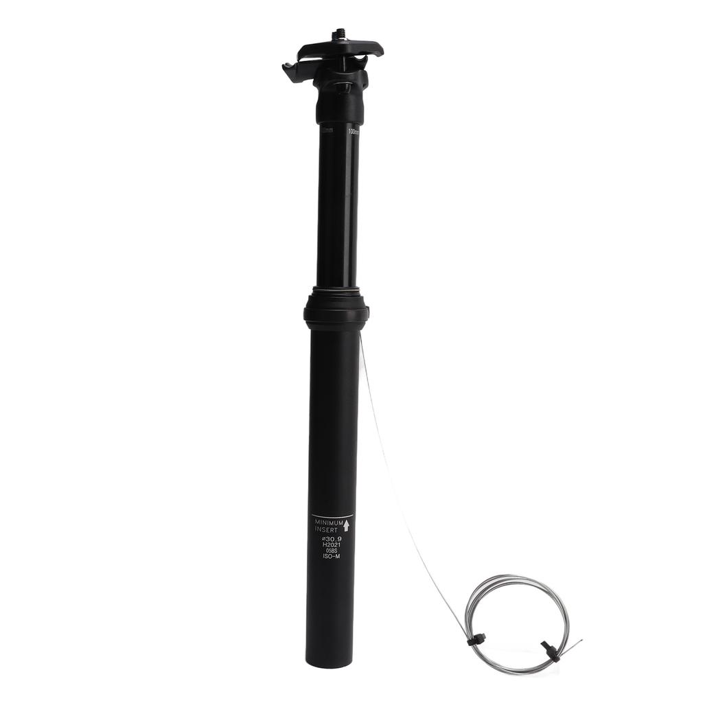 30.9x375mm Bicycle Seat Post Travel 100mm Dropper Hydraulic Suspension Seatpost External Cable Routing Bike Seat Tube