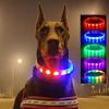 1PC Silicone Led Dog Collar Usb Rechargeable Luminous Dog Collar Anti-Lost/Car Accident Safety Pet Light Collar for Dog Accessories
