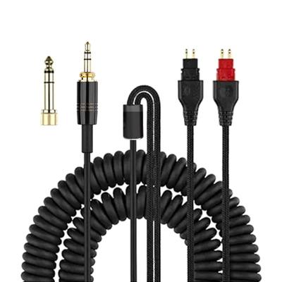 Кабель для наушников HD580 HD600 HD650 HD565 HD58X Кабель для наушников с адаптером 6,35 мм Улучшенные характеристики Провод из ПВХ