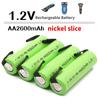 Rechargeable Battery 1.2V AA 2600mah NI-MH,AAbattery with Nickel Slice Suitable for Philips Electric Shavers and Other Batteries