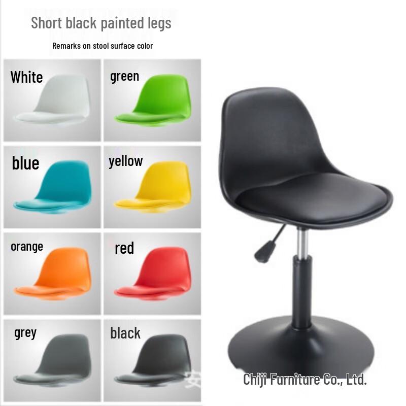 Modern Minimalist Backrest Bar Stool