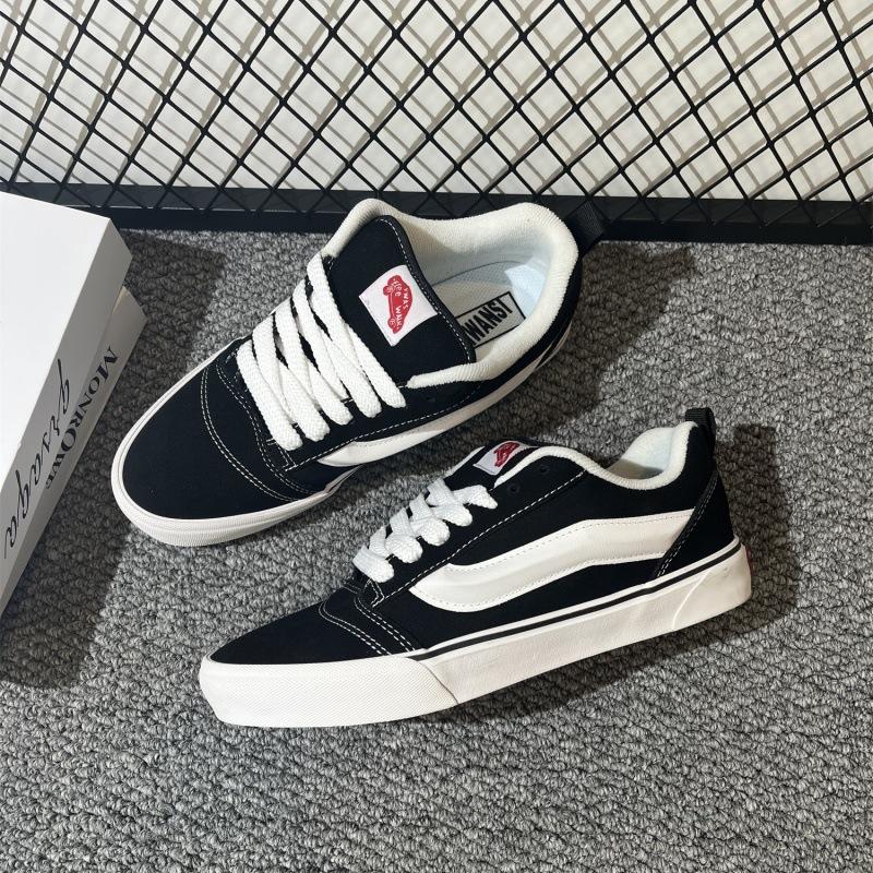 Весенне-осенние Knu skool классические черные низкие американские ретро пухлые хлеб повседневные кеды