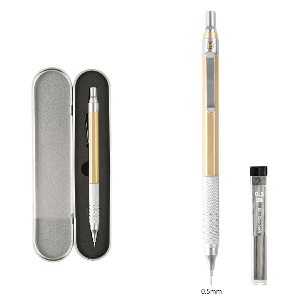 0.5mm Mechanical Pencils Set Sketching Pencils Metal Automatic Pencils Drawing Pencils for Sketching Drawing and Writing