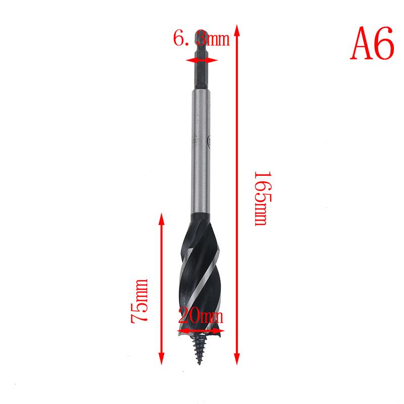 10-25mm Twist Drill Bit Set Wood Fast Cut Auger Carpenter Joiner Tool