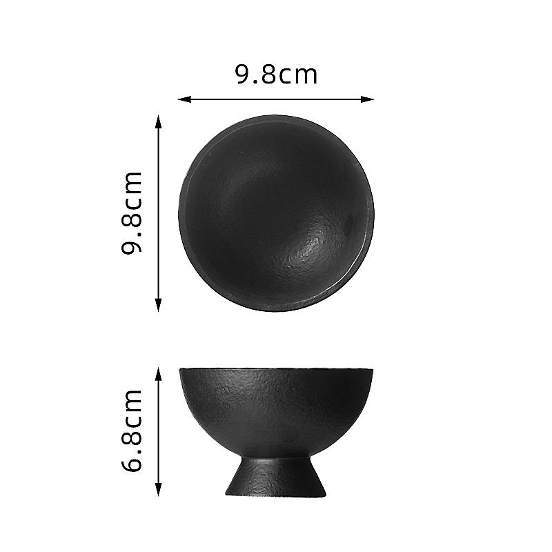 Однотонная круглая керамическая тарелка для стейка, десертная тарелка, блюдо для суши, демонстрационная тарелка для молекулярной кухни, специальная ресторанная посуда