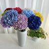 Brushed Cloth Artificial Hydrangea Flower 58CM Bridal Hydrangea Bouquet  Living Room Decoration