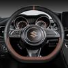 Чехол на руль автомобиля из микрофибры D-образной формы 38 см для Suzuki Swift 2017 2018 Sport Auto Accessories