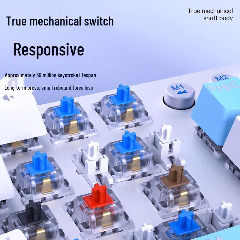 Механическая клавиатура AULA F3001 с тремя режимами, 87 клавиш