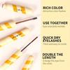 Тушь для ресниц Fine Glitter Mascara, водостойкая, густая, длинная и подкрученная, создающая глубокий и очаровательный макияж глаз