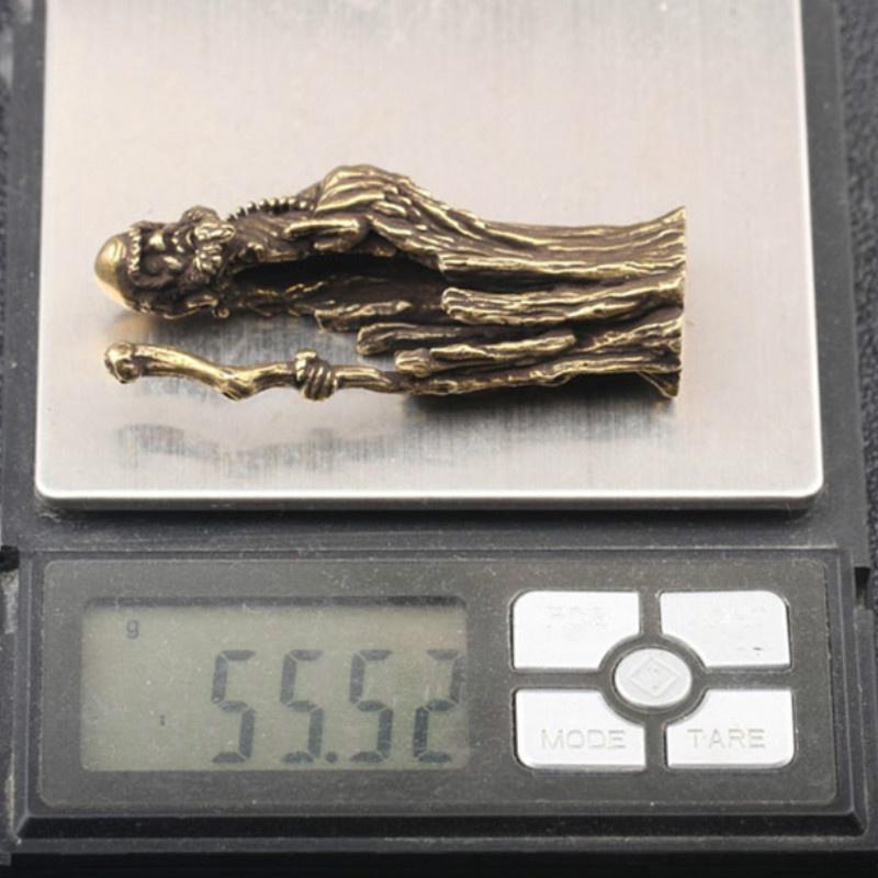 Antique Bronze Dharma Ancestor Figures Smal Ornaments Copper Bodhidharma Buddha Miniatures Statue Living Room Desk Decorations