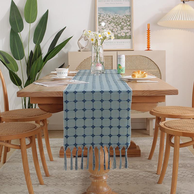 Современный Минималистичный Чехол для Кофейного Столика в Стиле Инс Тканевый Чехол для ТВ-Тумбы Длинная Прямоугольная Скатерть из Хлопка и Льна