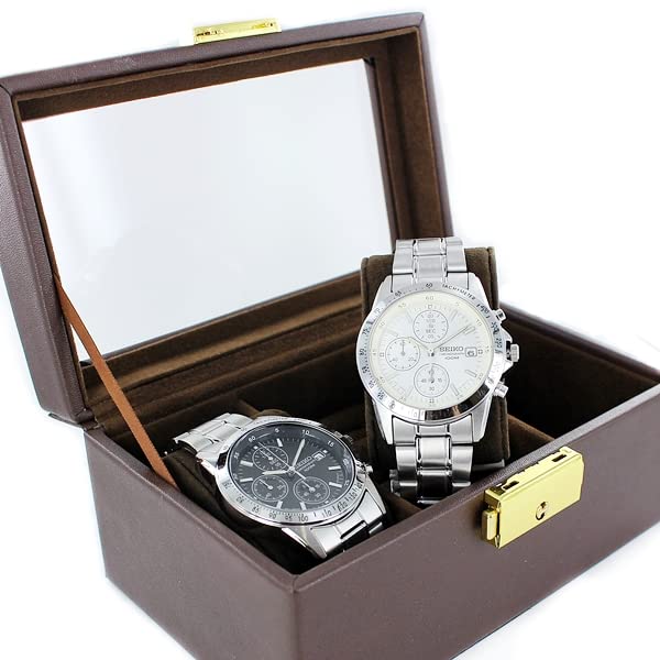 Watch Pair Watch Storage Box Date Calendar Included Black White Snd367psnd363pc [Seiko] Men's Women's [item]