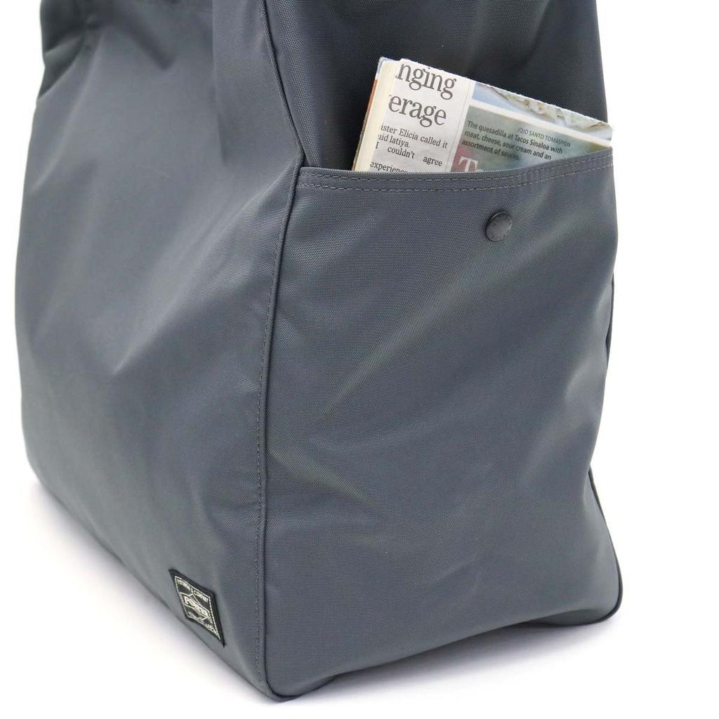 PORTER Join Tote 2-Way Bag Blue Made in Japan Canvas Shoulder Carry Travel