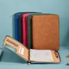 1pc Zipper Leather Business Notebook and Journal Shell Agenda Planner Stationery Organizer