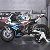 1/9 BMW 1000RR Сплав Гоночный Мотоцикл Литьевой Металл Уличный Спортивный Мотоцикл Модель Симуляция Со Светом Детская Игрушка Подарок