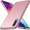 Coque de Protection - PROSHOP - Samsung Galaxy A70 - Silicone Liquide - Anti-Chocs - Rose