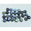 11X11MM Natural Labradorite Blue  Round Cabochon Loose Gemstone 25Pcs Lot C-1047