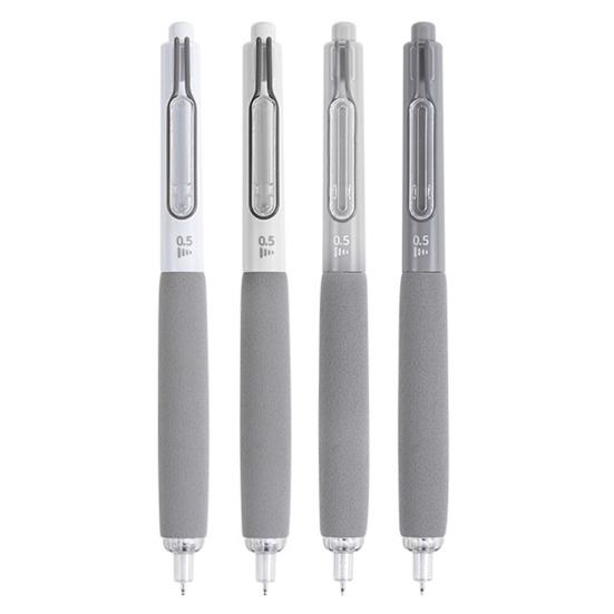 4 шт. 0,5 мм гелевая ручка пресс-типа мягкая губка быстросохнущая пластиковая ручка большой емкости школьные канцелярские принадлежности студенческий подарок