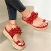 Women's Flat Heels Flip Flop Sandals 2024 Summer Platform Sandalias Mujer Espadrille Beach Slippers Ladies Slides Plus Size 43