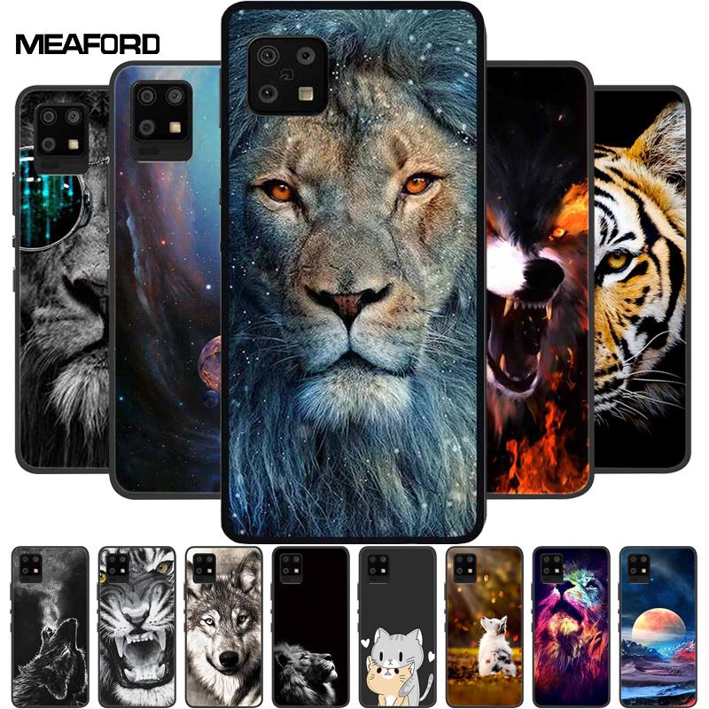 Для чехла Sharp Aquos Zero 6 SHG04 Волк Лев Мягкий ТПУ Силиконовые чехлы для чехла Sharp Aquos Sense 6 Ударопрочный Funda Zero6 5G Кот