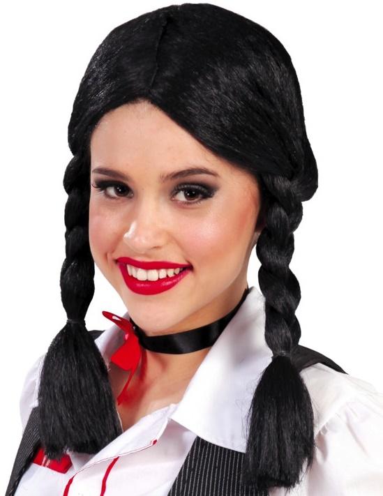 Wednesday Black Hair Halloween Braids Wig