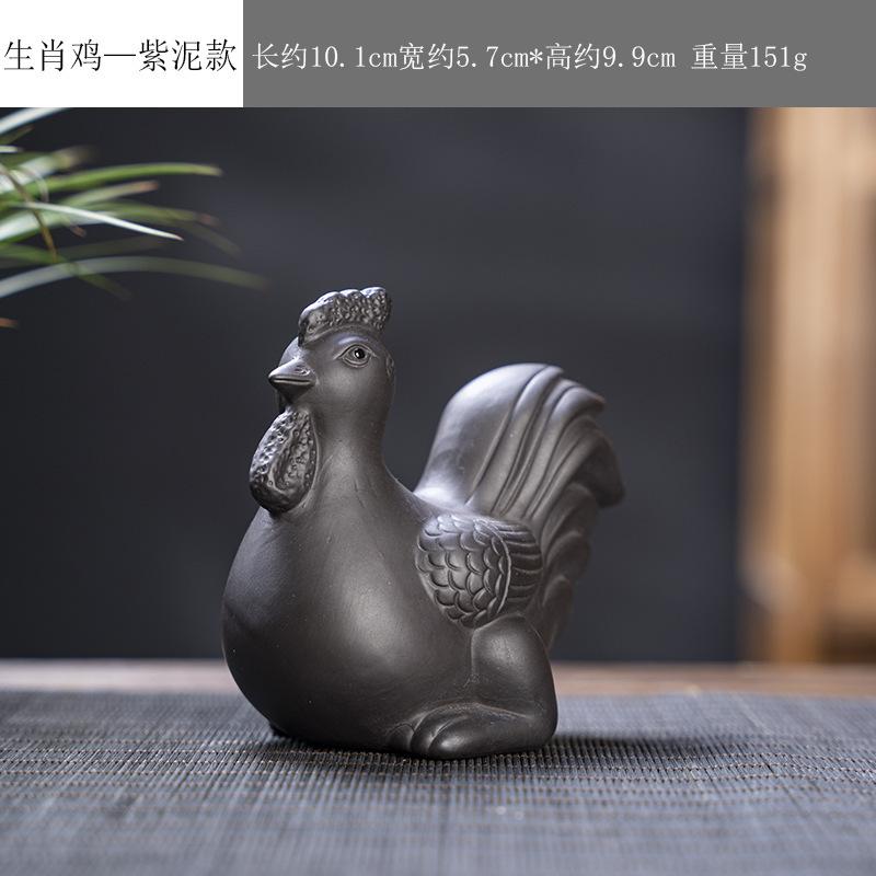 12 Фигурок Животных из Фиолетовой Глины, Имитация Декоративных Украшений