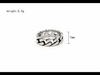 R0539-NK02 European & American Retro Car Chain Men's Titanium Steel Ring