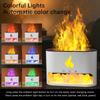 Новый увлажнитель воздуха для камина Crystal Salt Rock Fire Lamp 7 цветов Flame Aroma Volcano Air Увлажнитель воздуха Диффузор эфирных масел для дома
