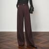 2025 Autumn/Winter High Waist Wool Wide-Leg Trousers: Slimming, Versatile, and Loose Fit