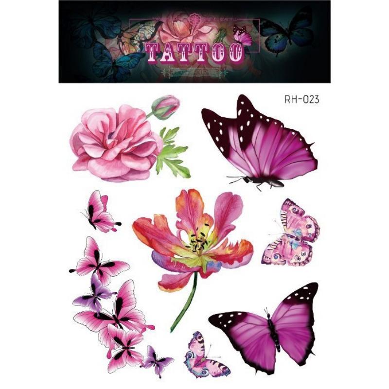 Татуировки с черной розой для женщин, большой размер, сексуальный дизайн с цветочным узором, водонепроницаемые поддельные татуировки для рук, боди-арт, рукав, наклейка для тела