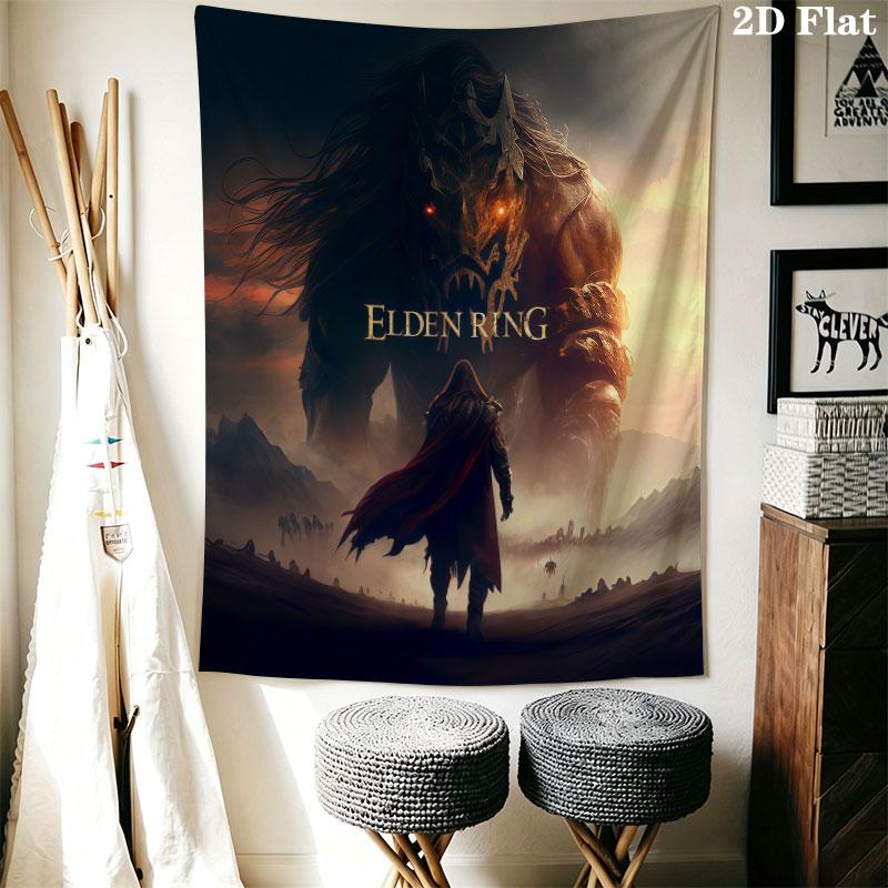 Elden Ring Echo Wall Hanging Printed Fabric Blanket Decorative Tapestries for Bedroom Living Room Home Decor