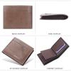 Baellerry Classic Brand Design Men Short Wallets Artificial Leather Vintage Business Bifold Wallet Fashion Card Holder Purse