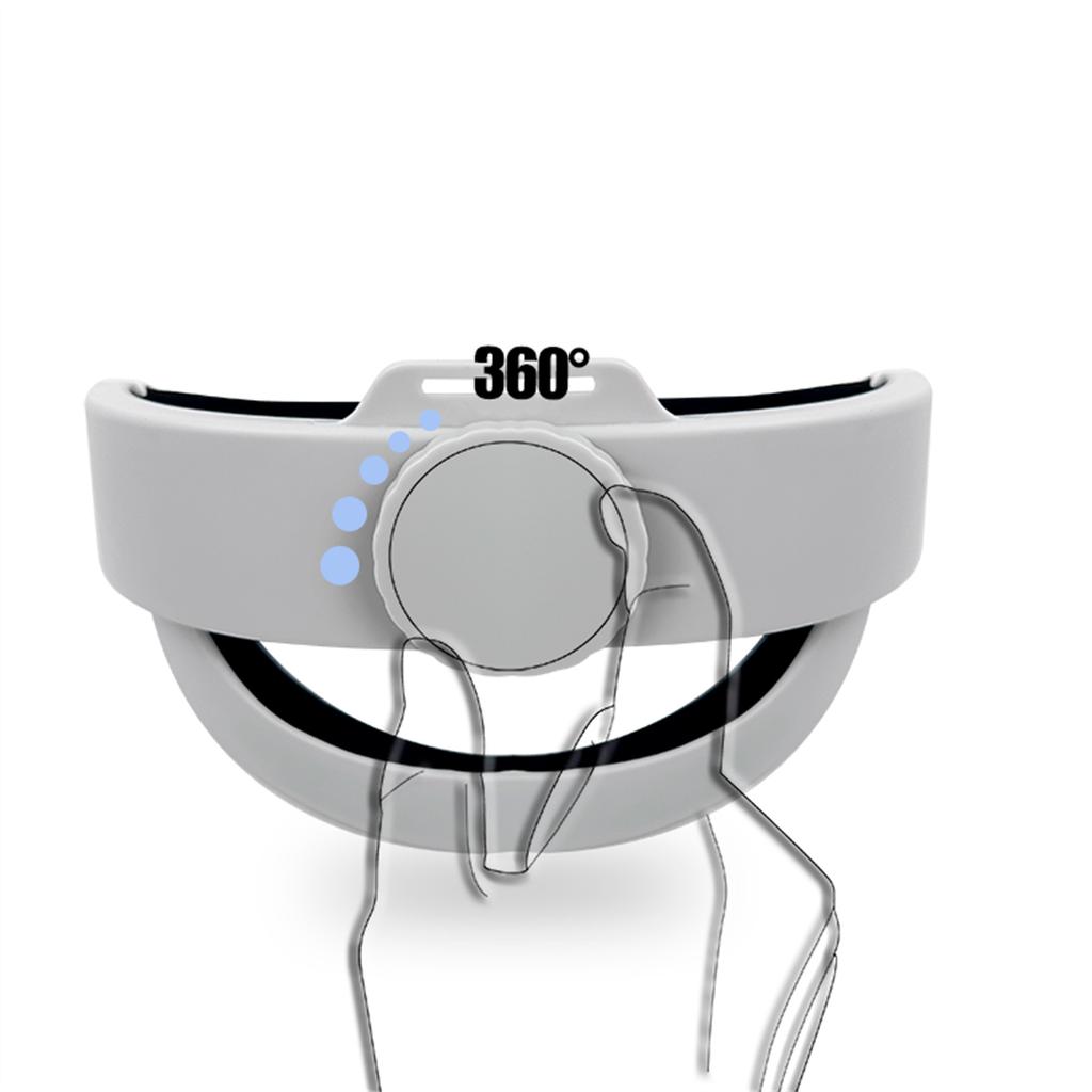 Ремешок на голову для Meta Quest 3 VR Сменные аксессуары Повышенный комфорт, снижение давления на голову Регулируемый шарнир