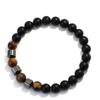 Уникальный браслет из натурального цветного камня для мужчин, 8 мм, бусины из говлита, тигрового глаза, гематита, энергетические браслеты, медитация, досуг, мужские украшения