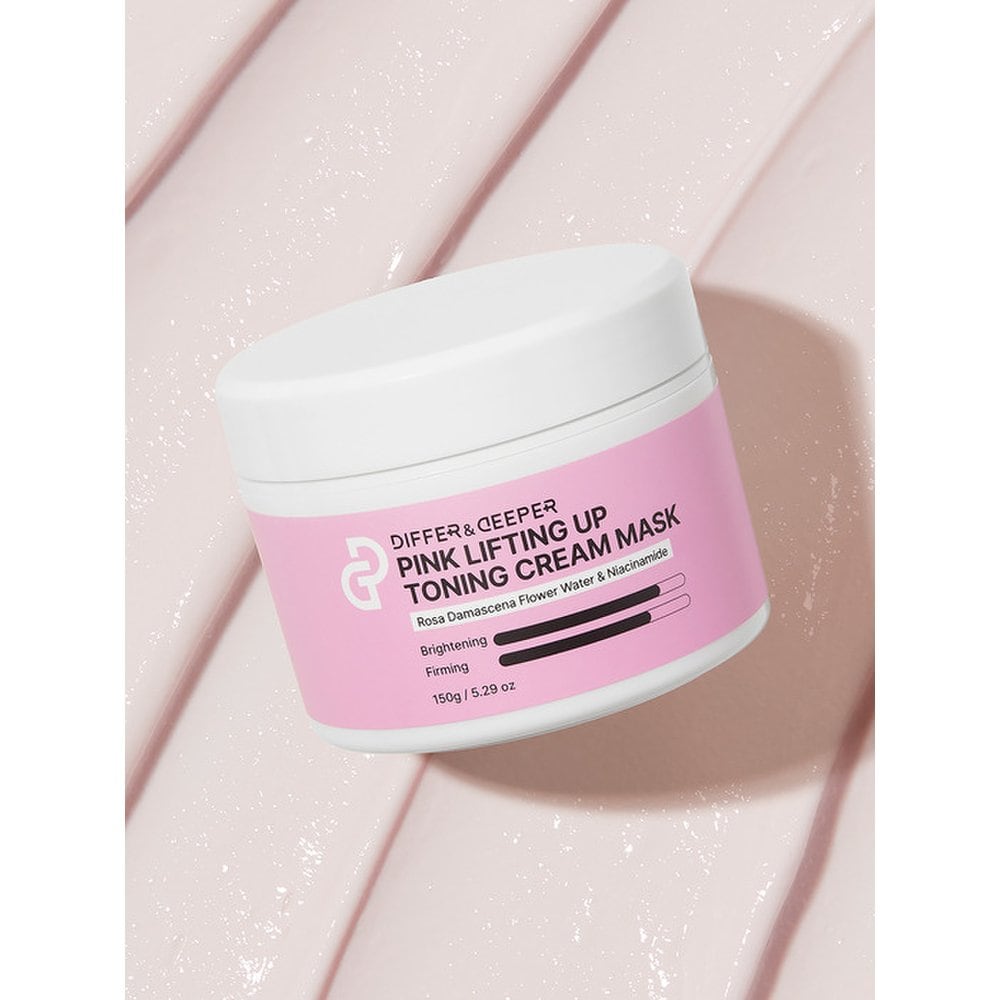 DIFFER&DEEPER Fresh Face Pack Pink Lifting Toning Cream Mask 150 г