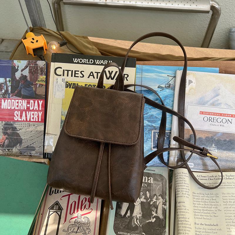 Ретро Американский Стиль Рюкзак из ПУ Девичьи Сумки для Поездок Женские Уличные Портативные Сумки для Хранения Большая Вместимость Студенческая Сумка Подарок