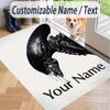 Custom Text Alien Xenomorph Pattern Floor Rug Soft Indoor Carpet Mat Living Room Bedroom