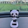 Панда Кивающая Фигурка Декор для Автомобиля - Милый Кивающий Паук Накладка на Панель Приборов, Забавная Декорация для Дома и Офисного Стола