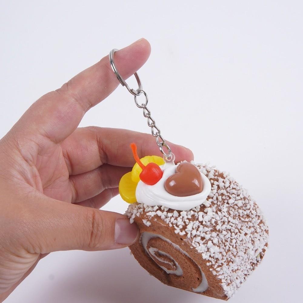 Creative Fruit Cake Roll Squeezed Toy Anxiety Relief Realistic Food Pinch Children's Gifts