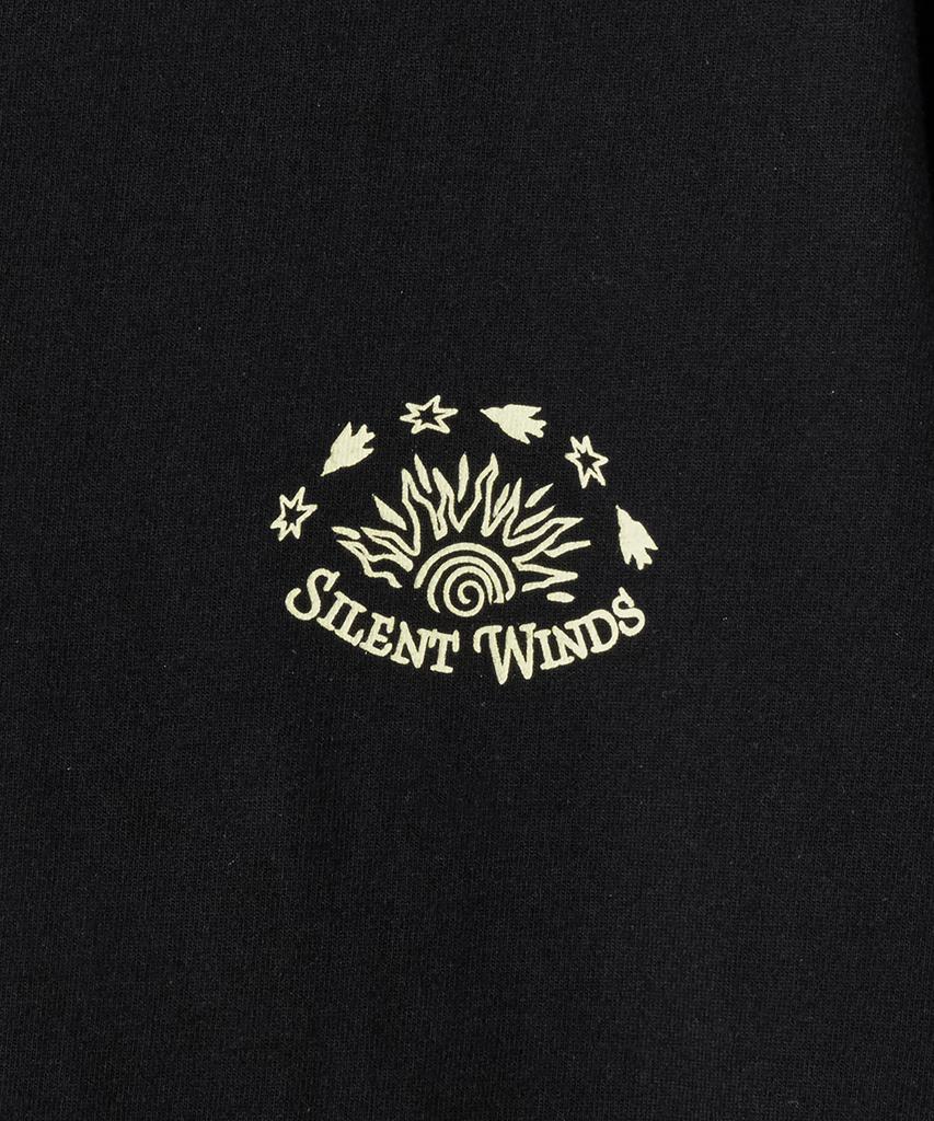 GAKKAI UNIONS Sunset Western Button Short Sleeve T-Shirt Black