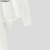 INCERUN Autumn Men Swing Collar Long Sleeve Irregular Layers Casual Gothic Tops T-shirts
