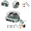 Мини гончарный круг в комплекте Керамическая машина для изготовления керамики с лепестком для ног Съемная чаша Электрическая глина