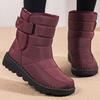 Winter Boots Warm Fur Plush Liner Women Boots Rain Snow Boots Platform Shoes Snow Botas Waterproof Low Heels Ankle Shoes Female