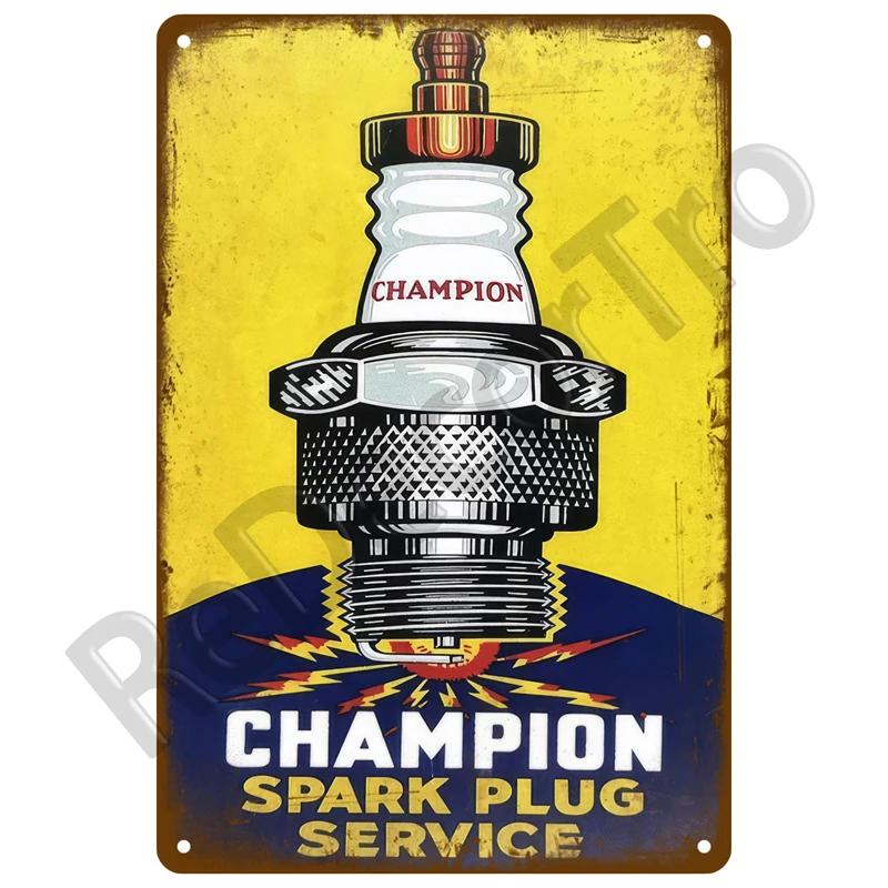 Плакат из жести Декоративные тарелки Наклейки на стену Паб Гараж Домашний декор Автозапчасти Винтажные Запчасти для автомобилей Сервис Металлическая вывеска Искусство